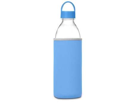 Kooshty Big Swing Neo Glass Water Bottle - 850ml - cyan (KS-1000)