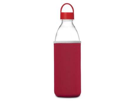 Kooshty Big Swing Neo Glass Water Bottle - 850ml - red (KS-1000)