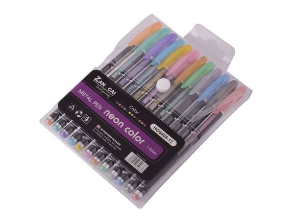 Metallic 12-Piece Gel Pens (ST366)