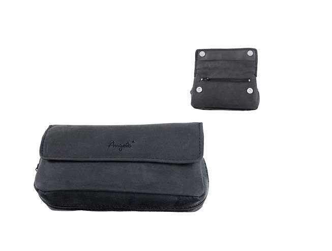 Pipe Pouch - Suede Leather Combi Carrier with Zip