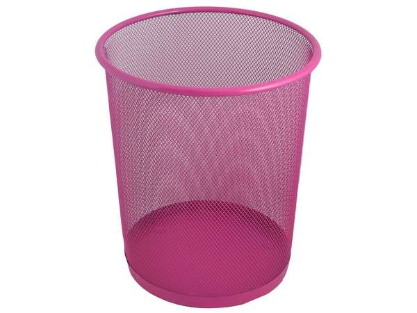 Wire Mesh Trash Can - pink (P2534P)