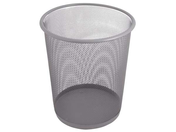 Wire Mesh Trash Can - silver (P2534S)