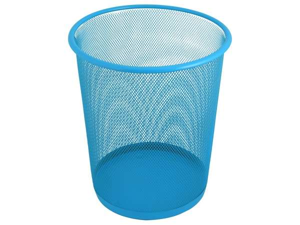 Wire Mesh Trash Can - sky blue (P2534E)