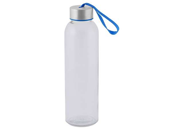 500ml Glass Bottle and Carry Cord - light blue (P2576F)