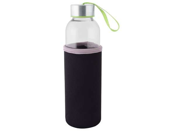 500ml Glass Bottle with Neoprene Sleeve - lime (P2602L)