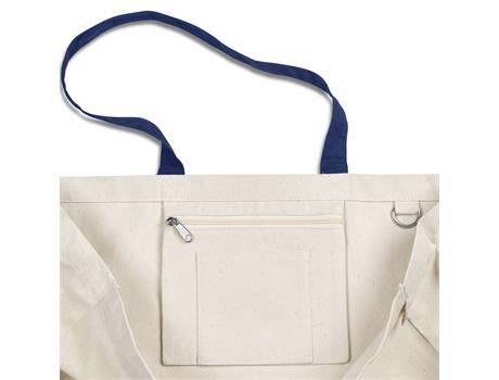 Kooshty Barbados Cotton Beach Bag - navy (KS-372)