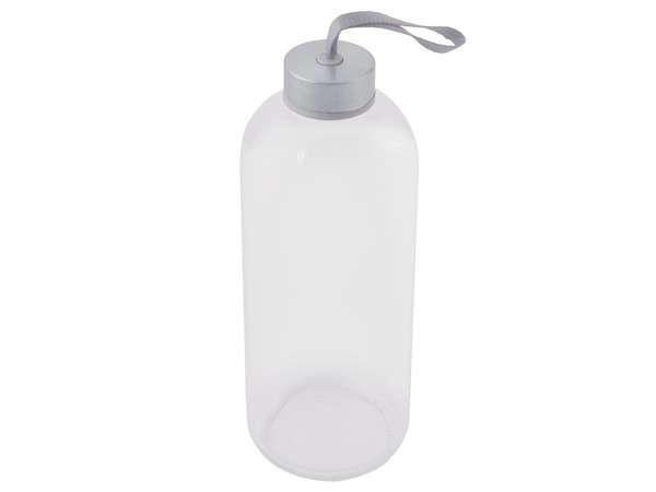 1 Litre Glass Water Bottle - grey (P2604H)