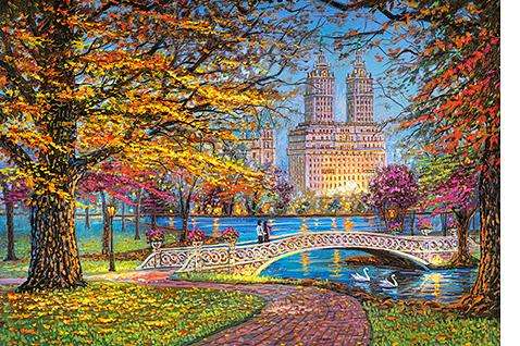 Autumn Stroll In Central Park (1500 Piece Puzzle)