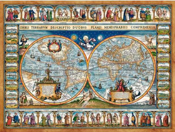 Map Of The World, 1639 (2000 Piece Puzzle)