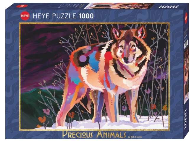Night Wolf (1000 Piece Puzzle)