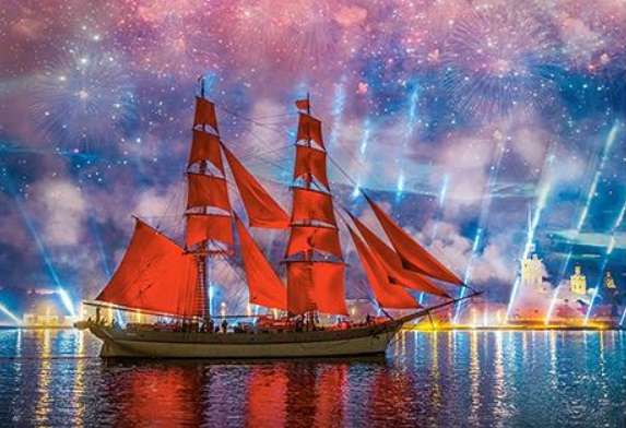 Red Frigate (1000 Piece Puzzle)