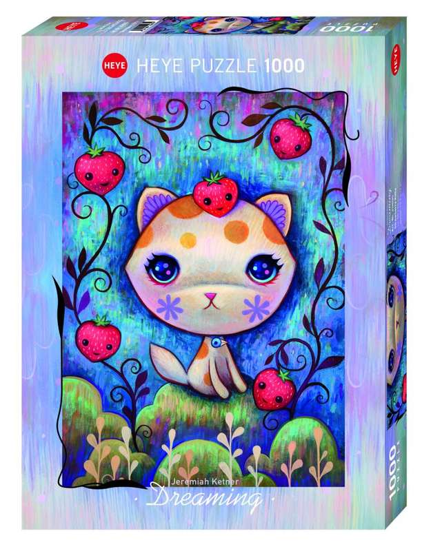 Strawberry Kitty (1000 Piece Puzzle)