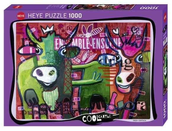 Striped Cows (1000pc Puzzle)