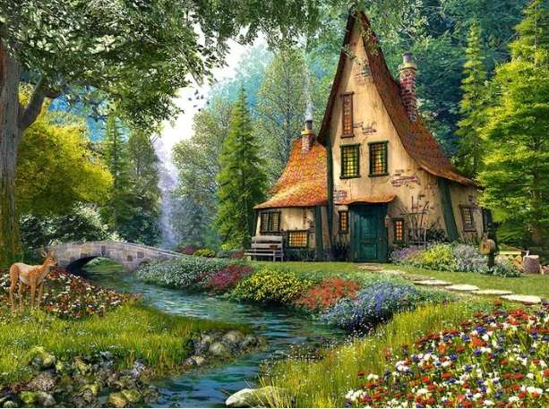 Toadstool Cottage (2000 Piece Puzzle)