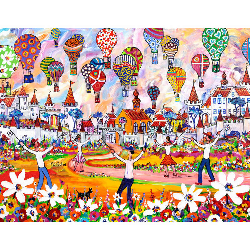 Balloon Festival Laser Crafted Widget Puzzle (450 Piece) (RGS8507)
