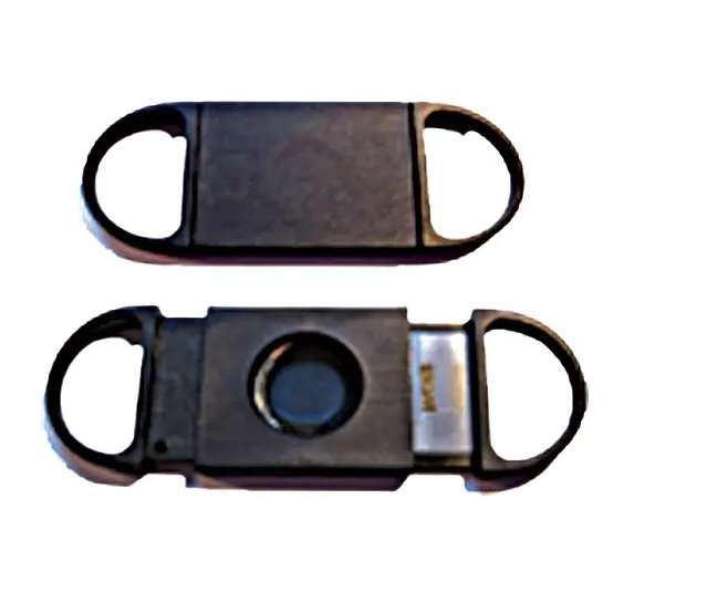 Cigar Cutter - Black Fail Safe Double Blade Cutter (CUT026)