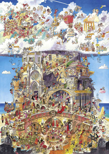 Heaven and Hell (1500 Piece Puzzle)