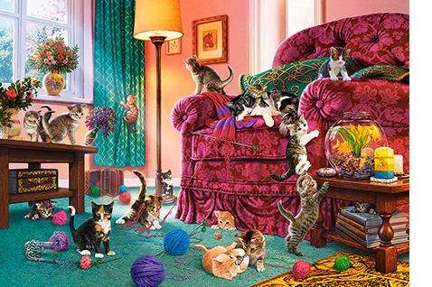 Naughty Kittens (500 Piece Puzzle)