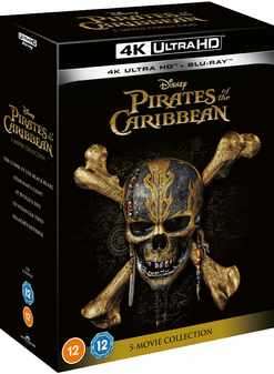 Pirates of The Caribbean: 1-5 Movie Collection (4K Ultra HD+Blu Ray)