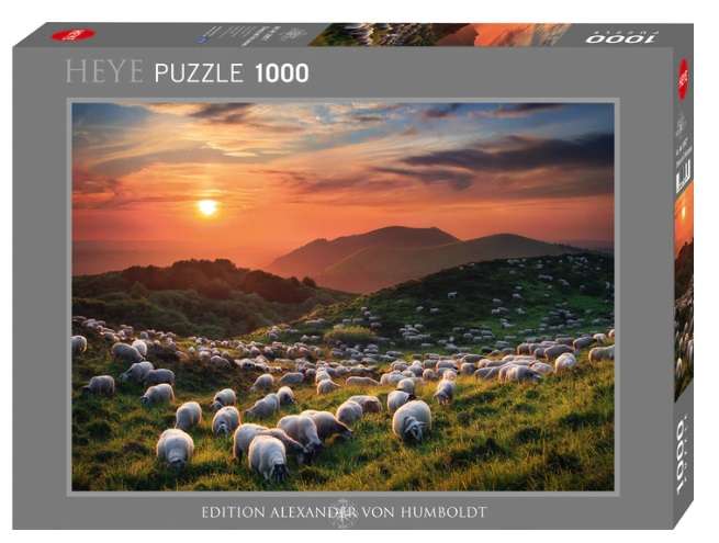 Sheep and Volcanoes (1000 Piece Puzzle)
