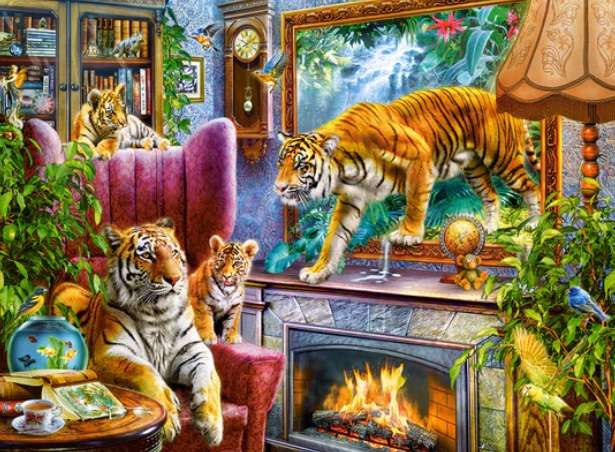 Tigers Coming To Life (3000 Piece Puzzle)