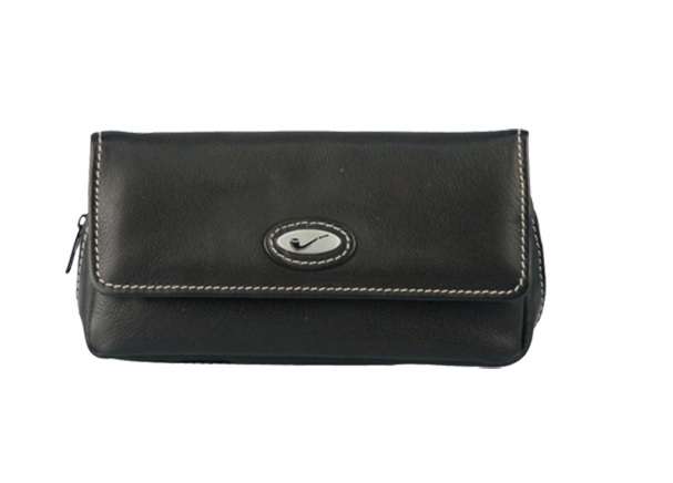 Tobacco Pouch - Leather Stitched and Emblem (Pouch026)