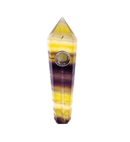 Rasta Pipe - Crystal Pipe - Brown (PIPE8558)