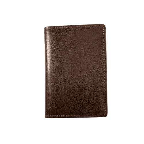 Bifold Card Holder - Vitello Genuine Leather - brown (6691)