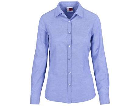 Altitude Long Sleeve Oxford Shirt - Ladies - sky blue