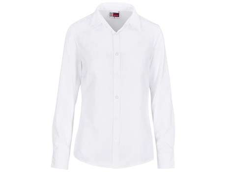 Altitude Long Sleeve Oxford Shirt - Ladies - white