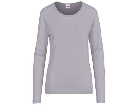 US Basic Long Sleeve Portland T-Shirt - Ladies - grey (BAS-7750)