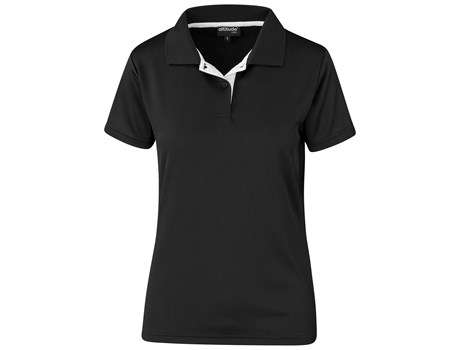 Altitude Tournament Golf Shirt - Ladies - black