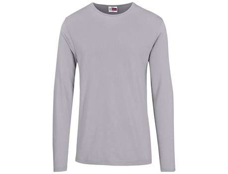 US Basic Long Sleeve Portland T-shirt - Mens - grey (BAS-800)