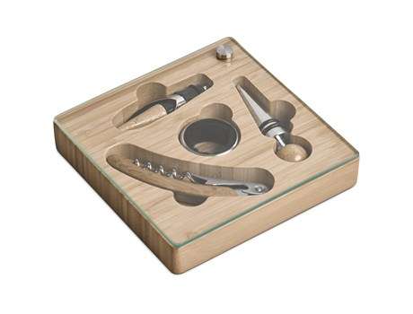 Okiyo Budonoki Bamboo Wine Accessories Set (OK-137)