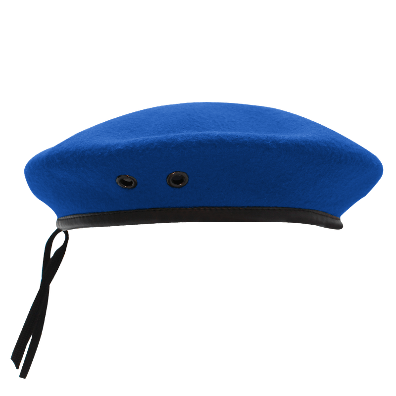 Beret - royal blue/black (58cm) (B14001)