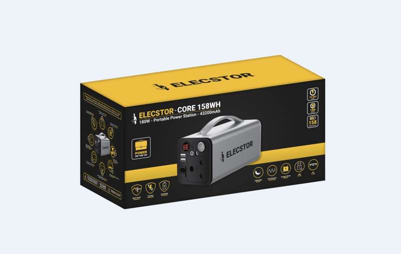 Elecstor CORE 180W Power Station 43200mAh-158WH