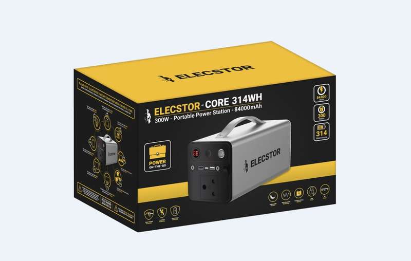 Elecstor CORE 300W Power Station 84000mAh - 314WH