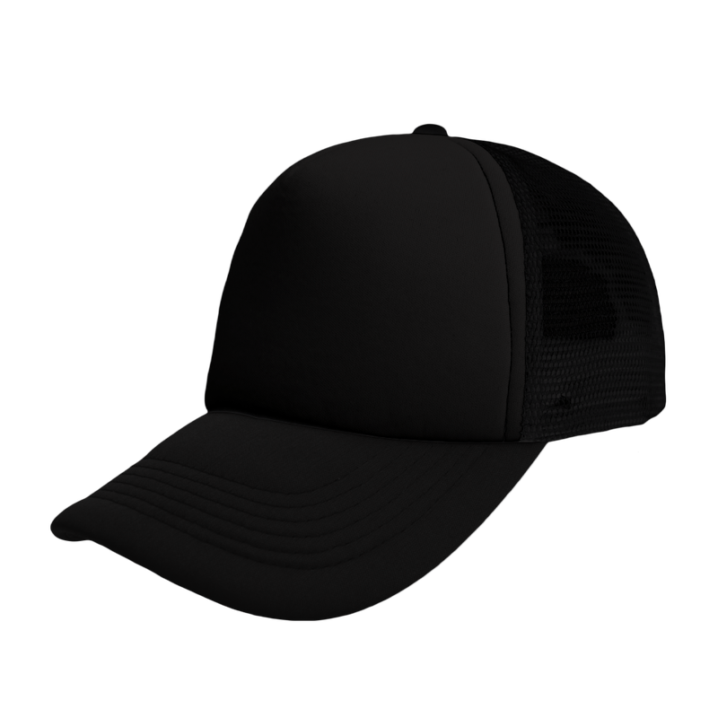 Foam Polysnap Curved Peak - black (S19500)