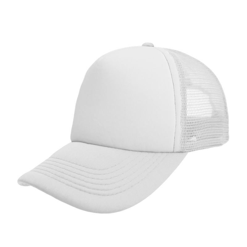 Foam Polysnap Curved Peak - white (S19500)