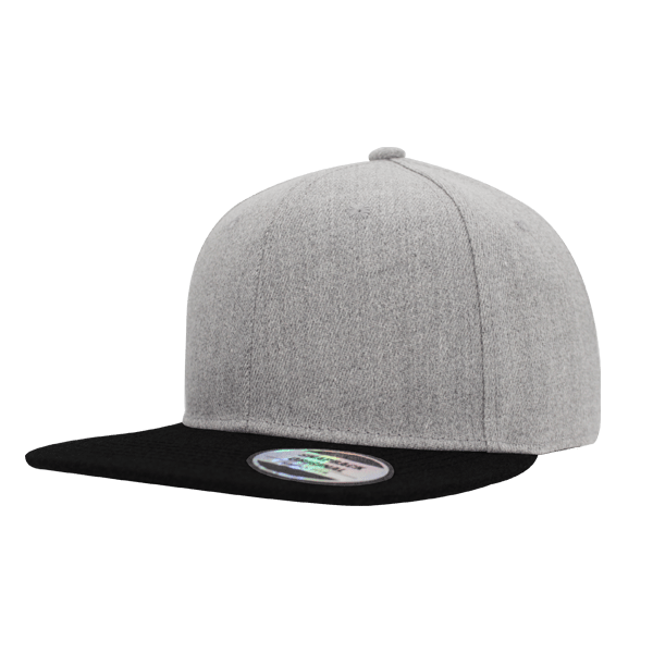 Snapback Two-Tone Cap - grey melange/black (S12608)