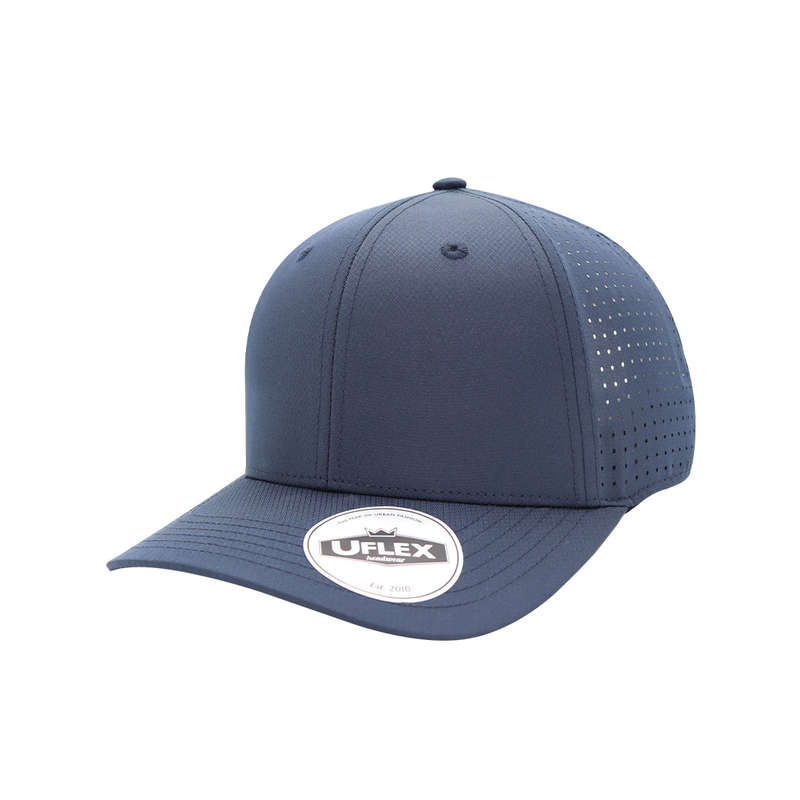 Uflex Laser Cut Technical 6 Panel Cap - navy (U20615)