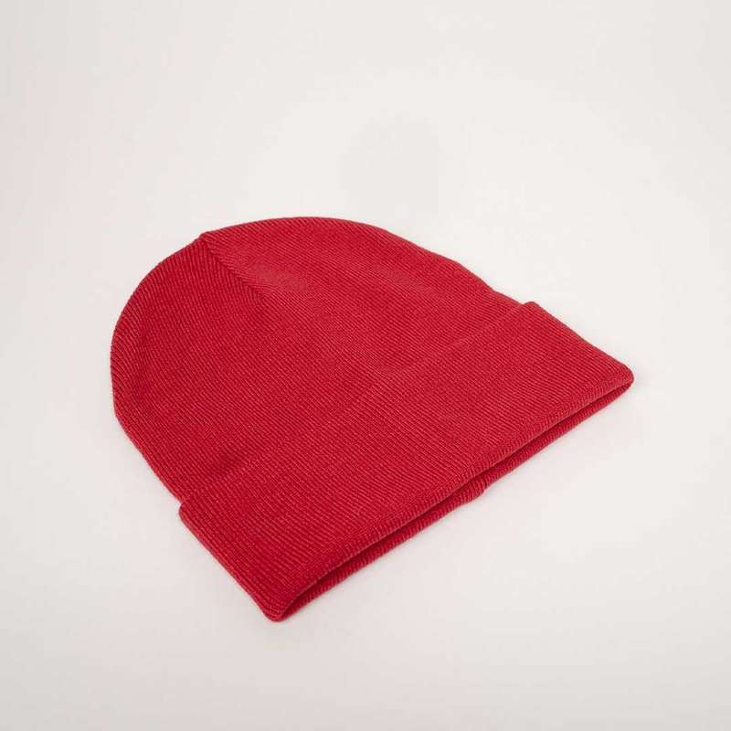 Uflex Viscose Cuffed Beanie - red (U22902)