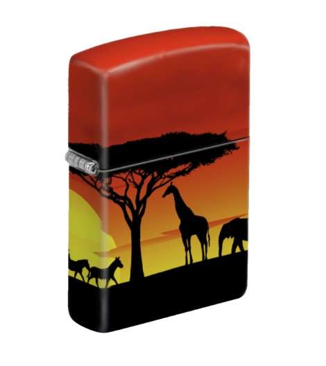 Zippo Lighter: 49352 Zippo Safari Sunset