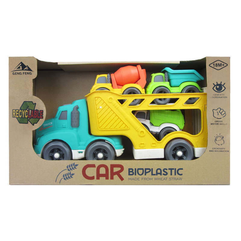 Bioplastic Carrier Truck and Construction Vehicles Set (RGS11739)