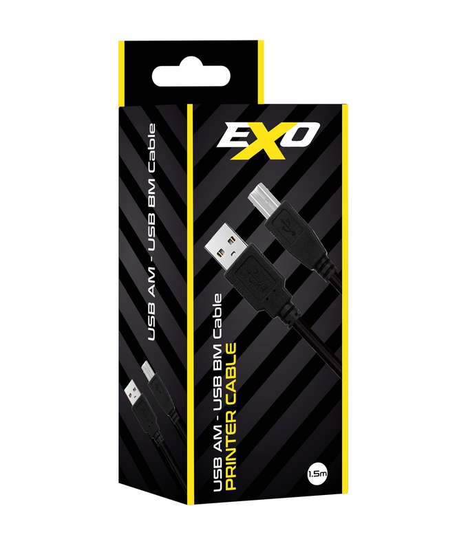 EXO USB 2.0 - USB-A/USB-B Printer Cable