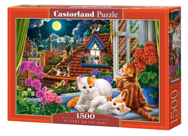 Kittens on the Roof (1500 Piece Puzzle)