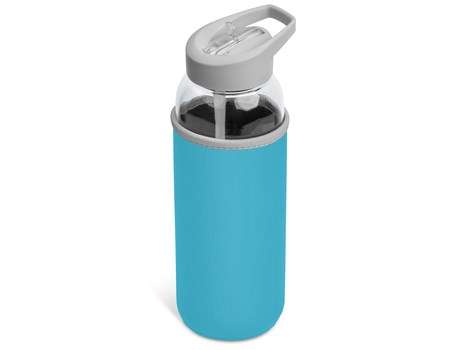 Kooshty Sipper Neo Glass Water Bottle (850ml) - cyan (KS-1041)