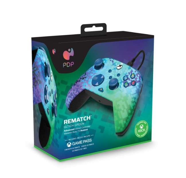 PDP Rematch Ctrl for Xbox Series X - Glitch Green