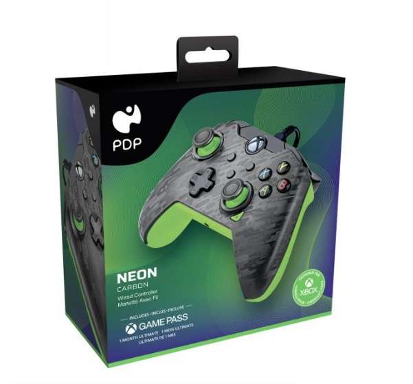 PDP XB Series X Wired Controller Neon Carbon