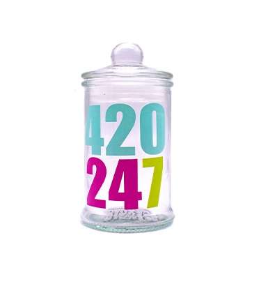 Bong Accessories - Glass Stash Jar - 90mm (BNGA32)